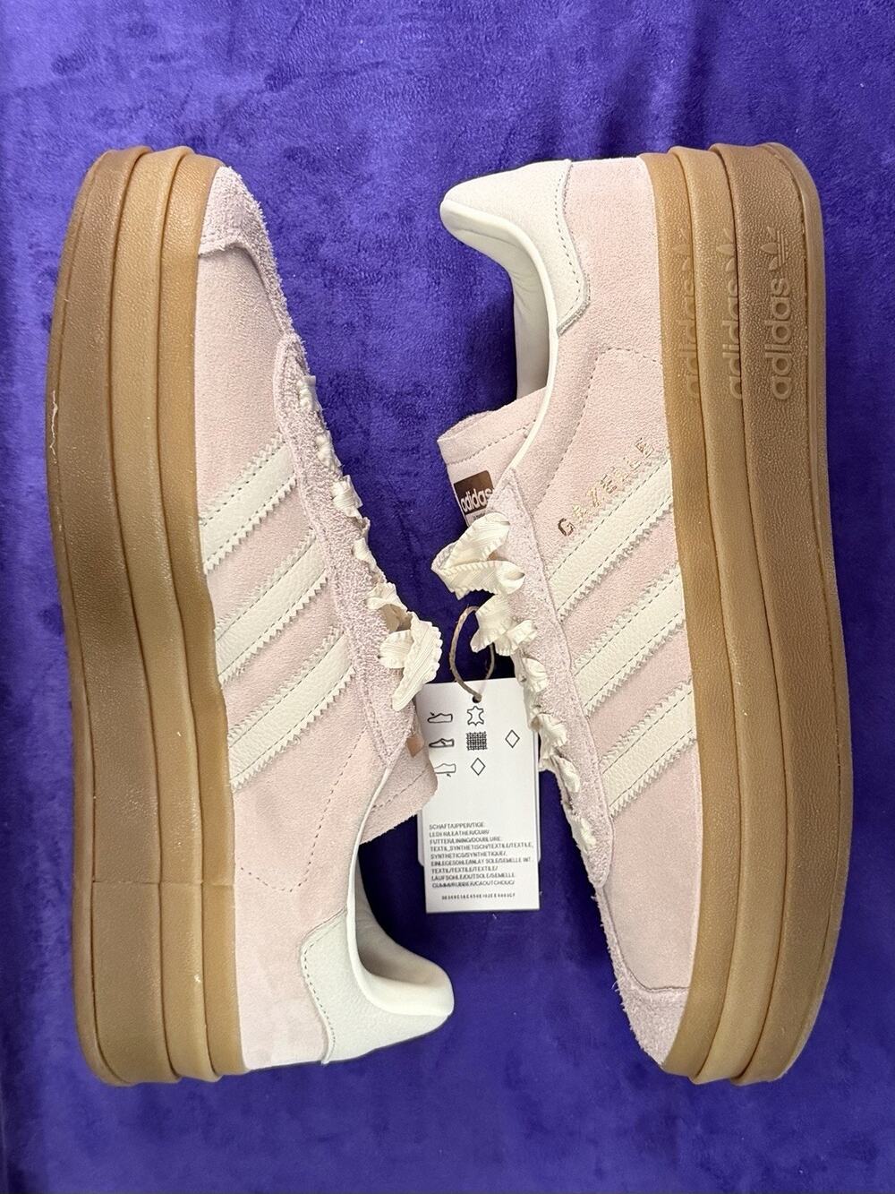 Adidas Gazelle Bold Womens Platform Suede Sneakers Brand New NIB Pink